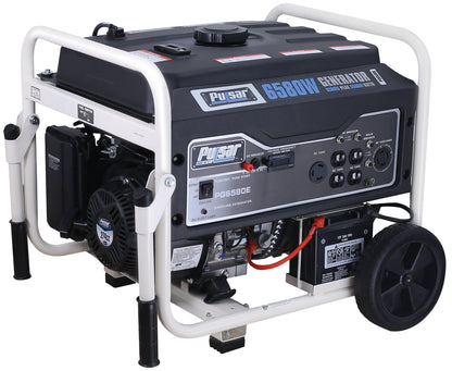 Pulsar 6580W Gas Powered Portable Generator with Electric Start and 240V Output