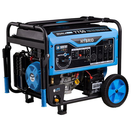 Pulsar Dual Fuel Portable Generator 7750 Peak Watts Gas / 6250 Peak Watts Propane with Electric Start