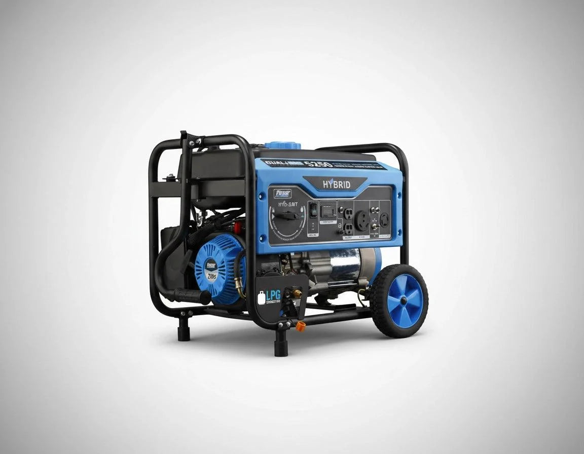 Pulsar Dual Fuel Portable Generator 7750 Peak Watts Gas / 6250 Peak Watts Propane with Electric Start