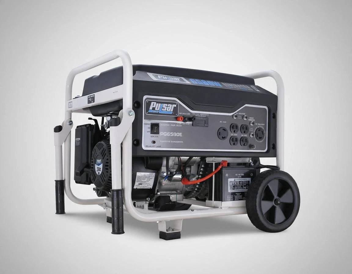Pulsar 6580W Gas Powered Portable Generator with Electric Start and 240V Output